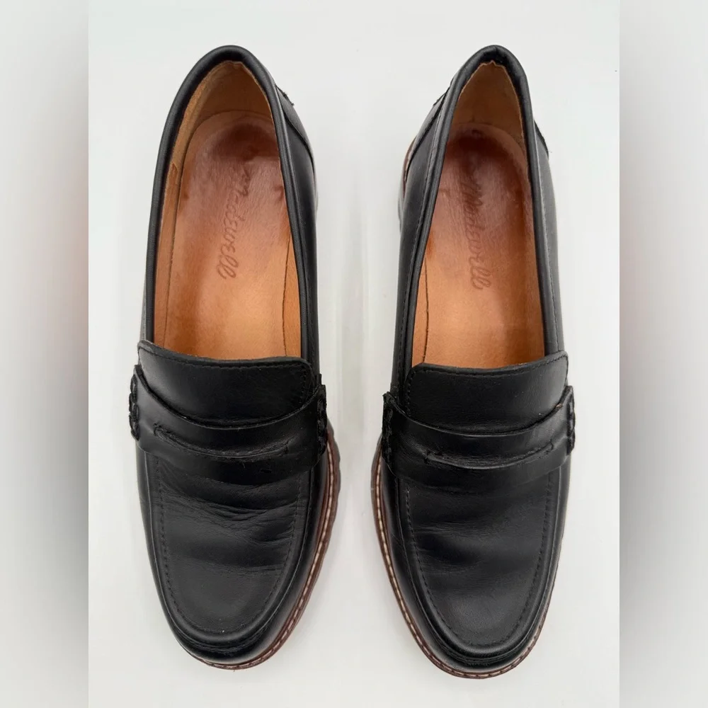 Madewell Corrine lugsole loafers black size 6 women’s - Picture 2 of 8